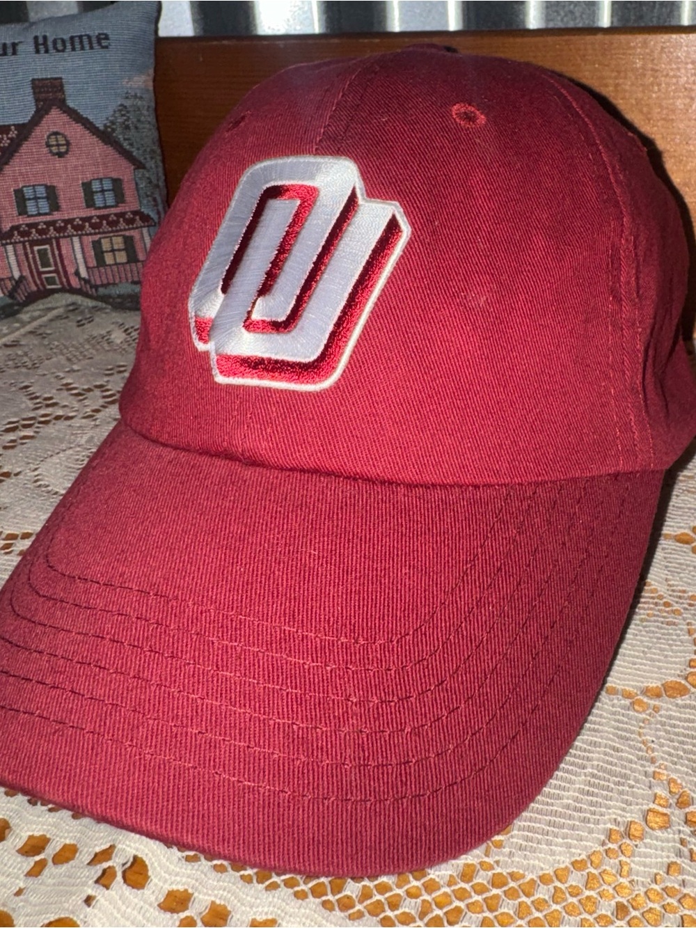 Oklahoma Sooners OU 47 Brand Crimson Red NCAA Baseball Hat Cap Cotton